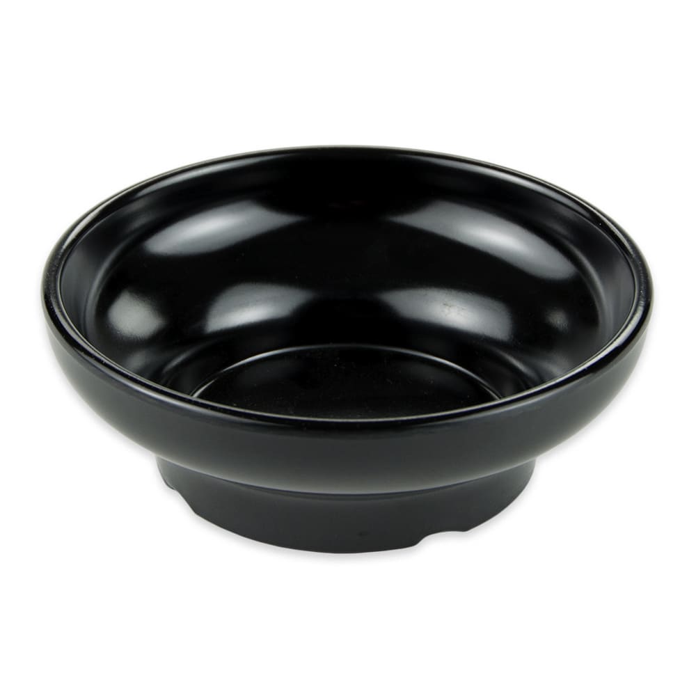 284-SD06BK 4 1/2" Round Salsa Dish w/ 6 oz Capacity, Black