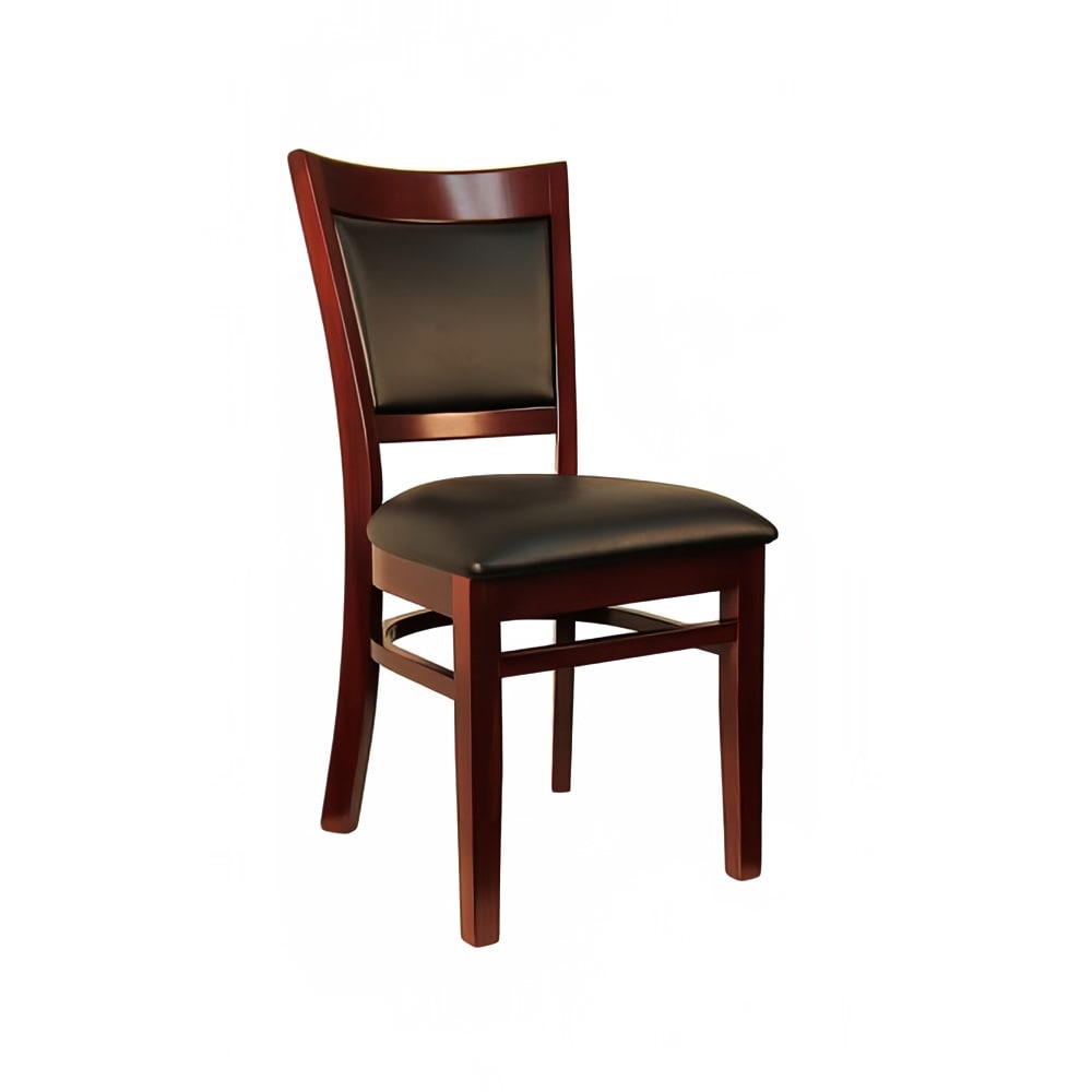 H D Commercial Seating 8279 Dining Chair w Solid Back Black
