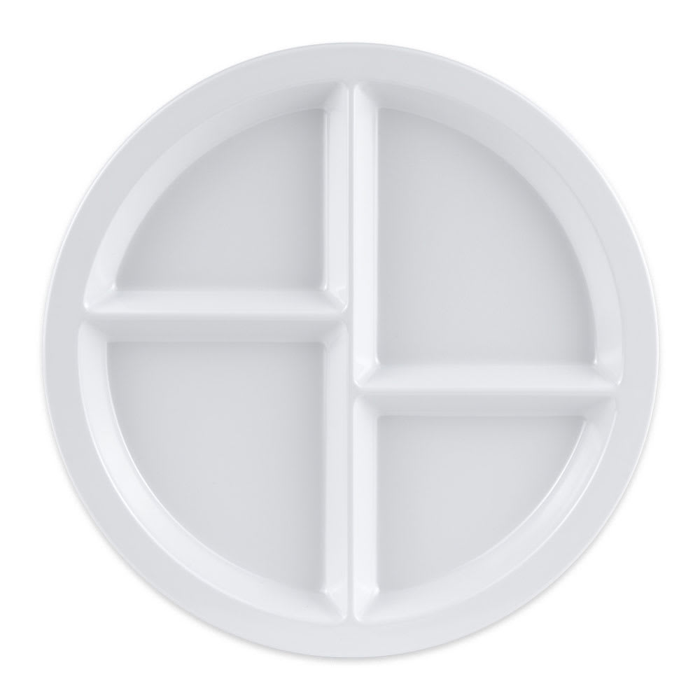 284-CP534W 10" Round Melamine Dinner Plate, White