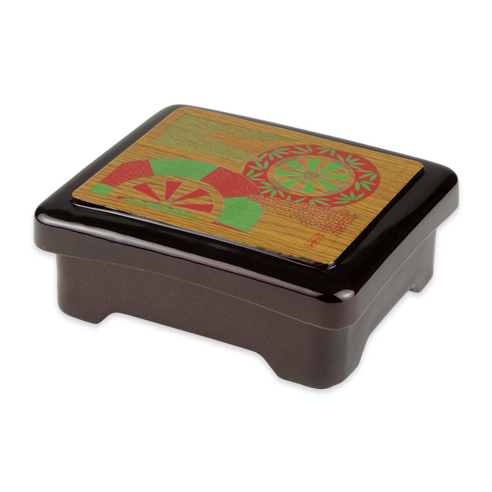 284-2301F Fuji Don Jyu Box w/ Cover, 6 1/2" x 5 1/2" x 2 1/2"