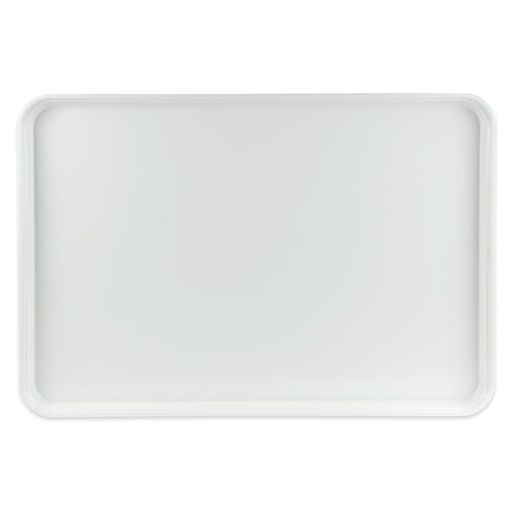 144-1826MT148 Rectangular Market Display Tray - 17 13/16" x 25 11/16" x 11/16", Wh...
