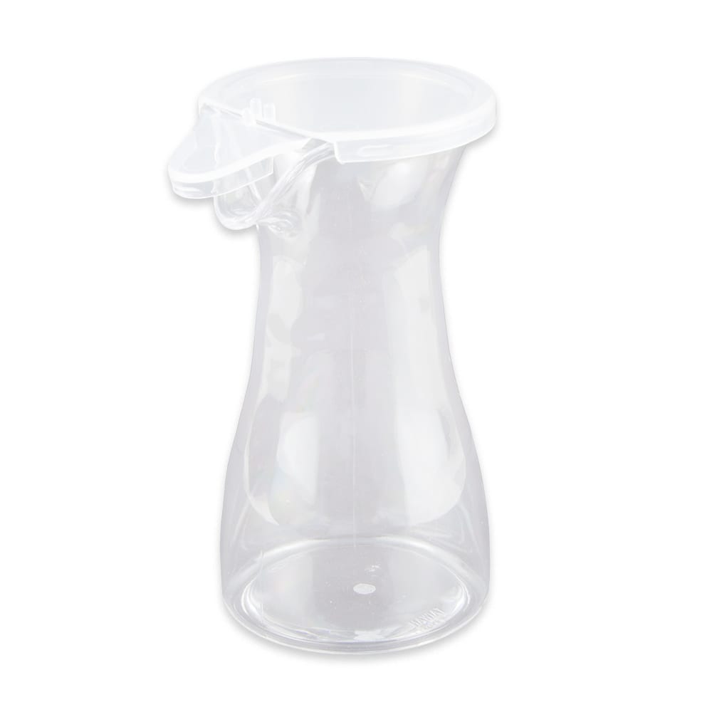 284-BW1025CL 8 2/5 oz Wine & Juice Decanter w/ Lid, Clear Polycarbonate