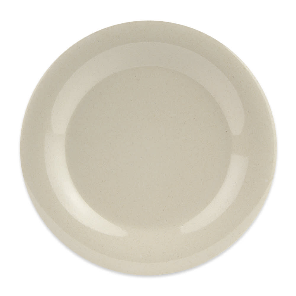284-BAM1009 9" Round Melamine Dinner Plate, Beige