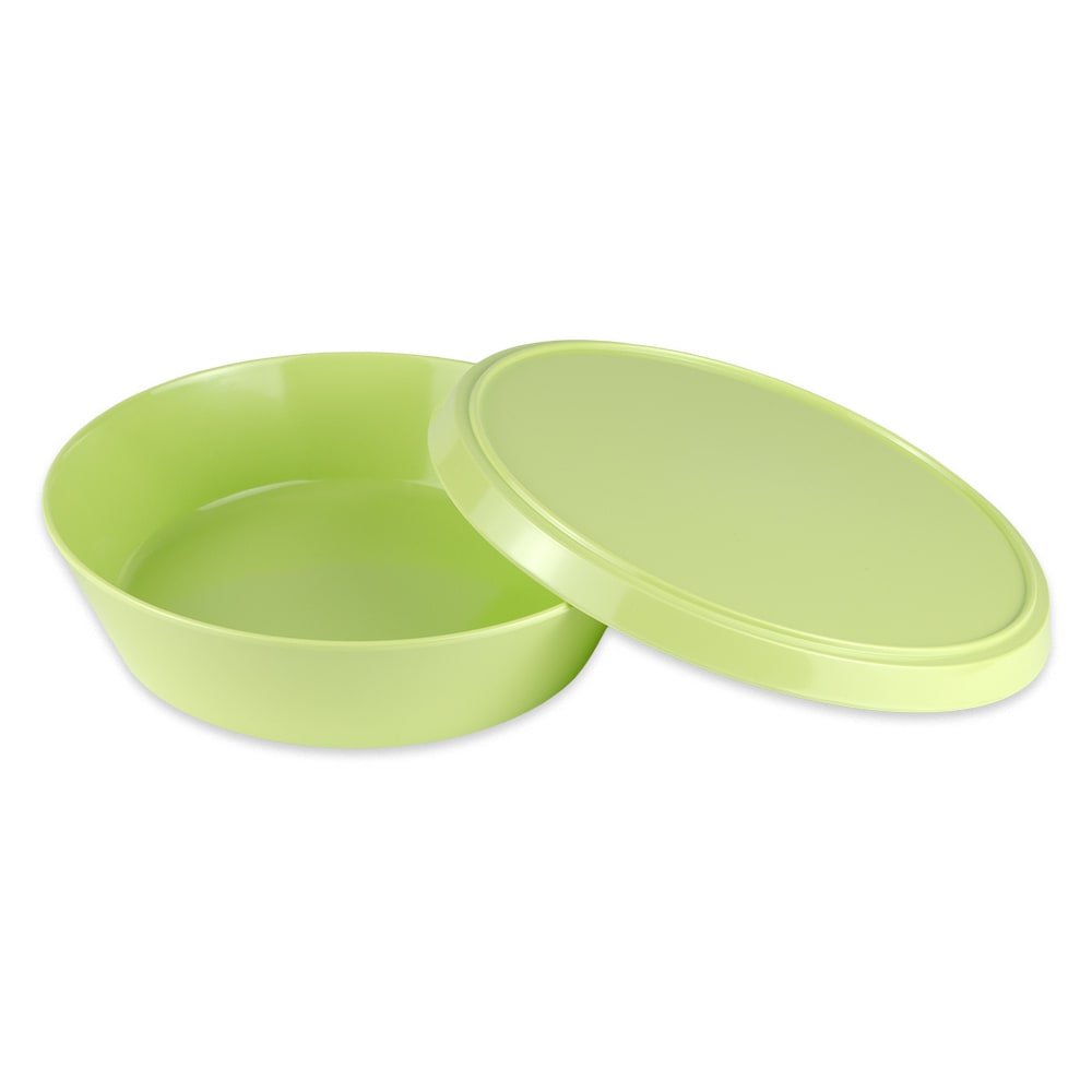 284-CB935LM 83 oz Round Melamine Serving Bowl w/ Lid, Green