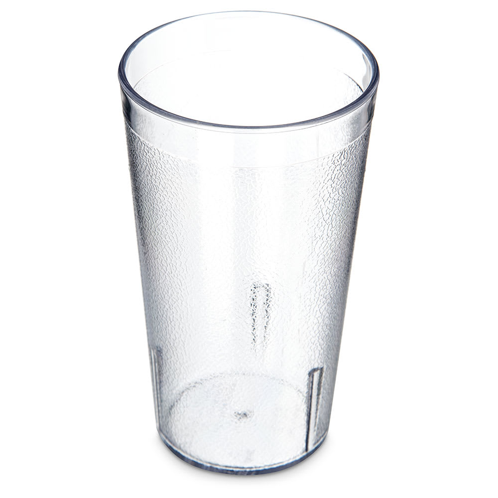 028-5212207 12 oz Clear Textured Plastic Tumbler