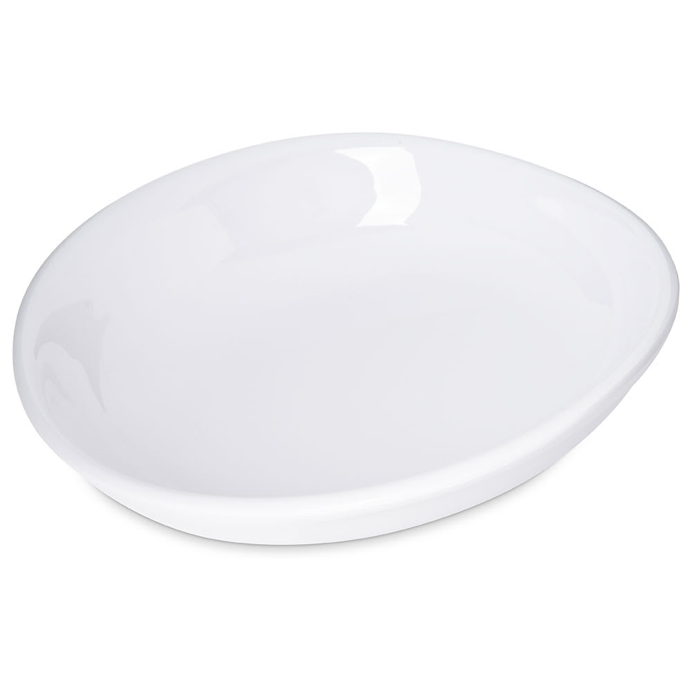 028-5300302 8 1/2" Oblong Melamine Pasta Plate, White