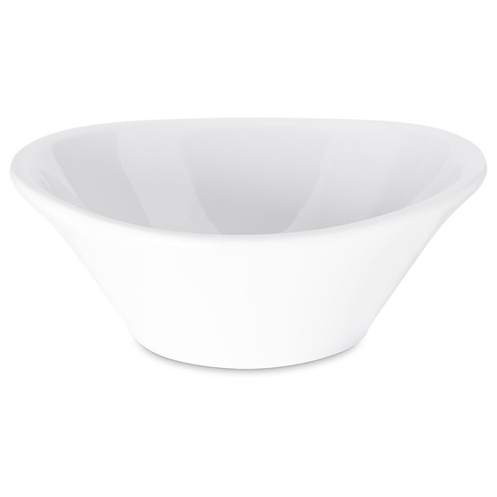 028-5300602 12 oz Oblong Melamine Soup Bowl, White