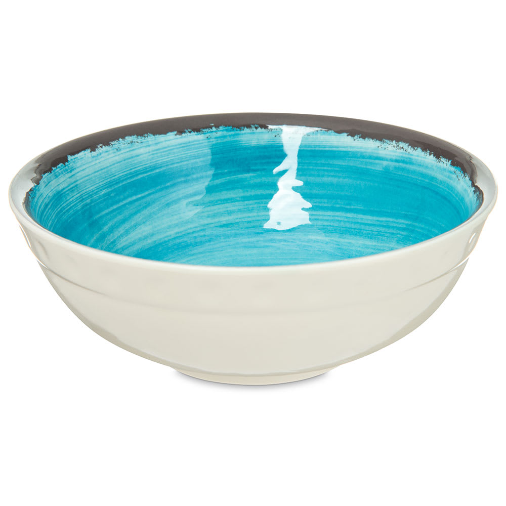 028-5400515 17 oz Round Melamine Serving Bowl, Aqua