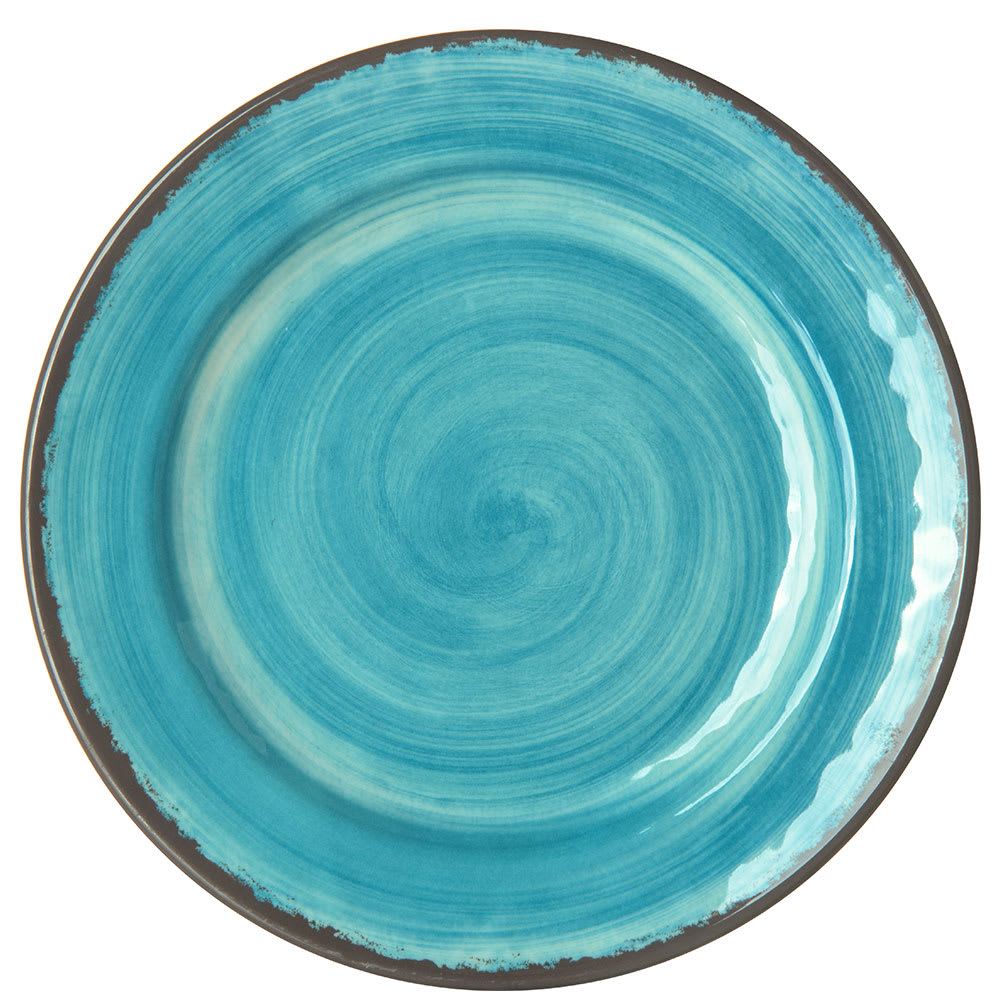 028-5400715 7" Round Melamine Bread & Butter Plate, Aqua