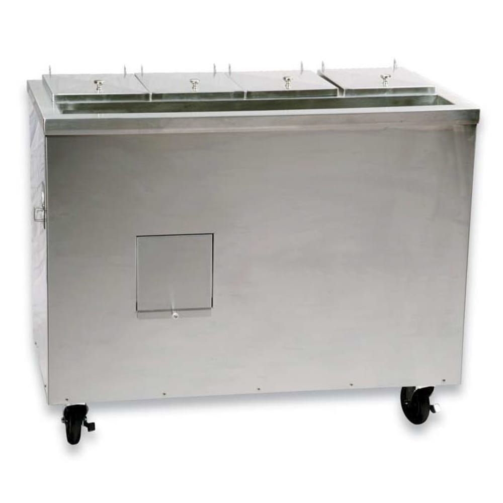 217-DC437 44 3/4" Mobile Ice Cream Freezer w/ (4) Tub Capacity, 115v