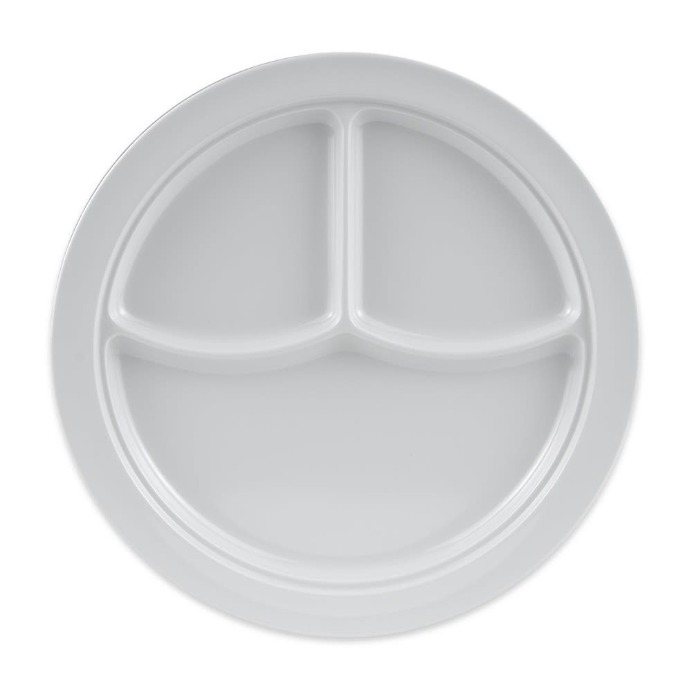 284-CP531W 10" Round Melamine Dinner Plate, White