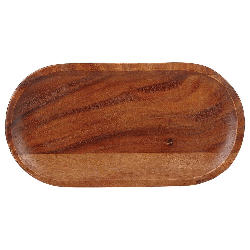 893-ZCAWMMBD1 Oval Alchemy® Buffet Plate - 11 1/2" x 5 7/8", Wood