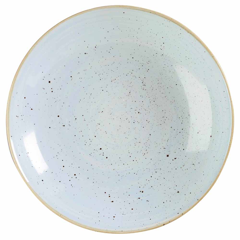 893-SDESPLC21 84 1/2 oz Round Stonecast Bowl - Ceramic, Duck Egg Blue