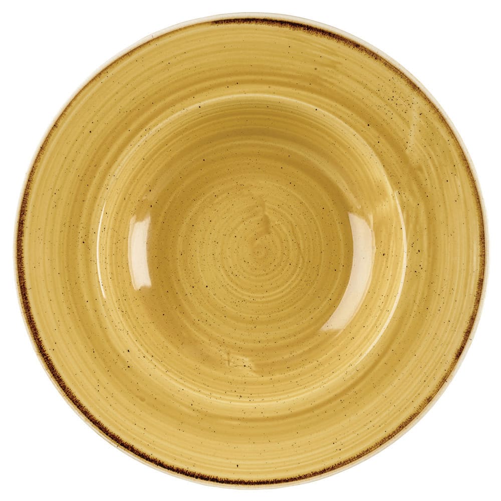 893-SMSSVWBM1 10 oz Round Stonecast Bowl - Ceramic, Mustard Seed Yellow