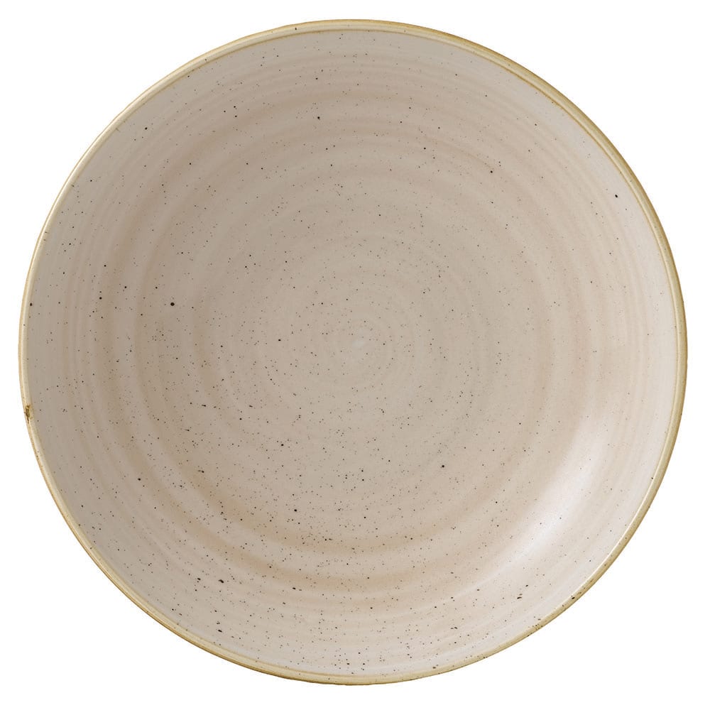893-SNMSEVB91 40 oz Round Stonecast Bowl - Ceramic, Nutmeg Cream