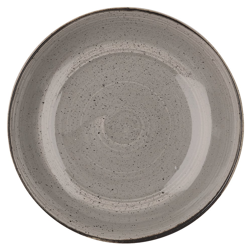 893-SPGSPLC21 84 1/2 oz Round Stonecast Bowl - Ceramic, Peppercorn Gray