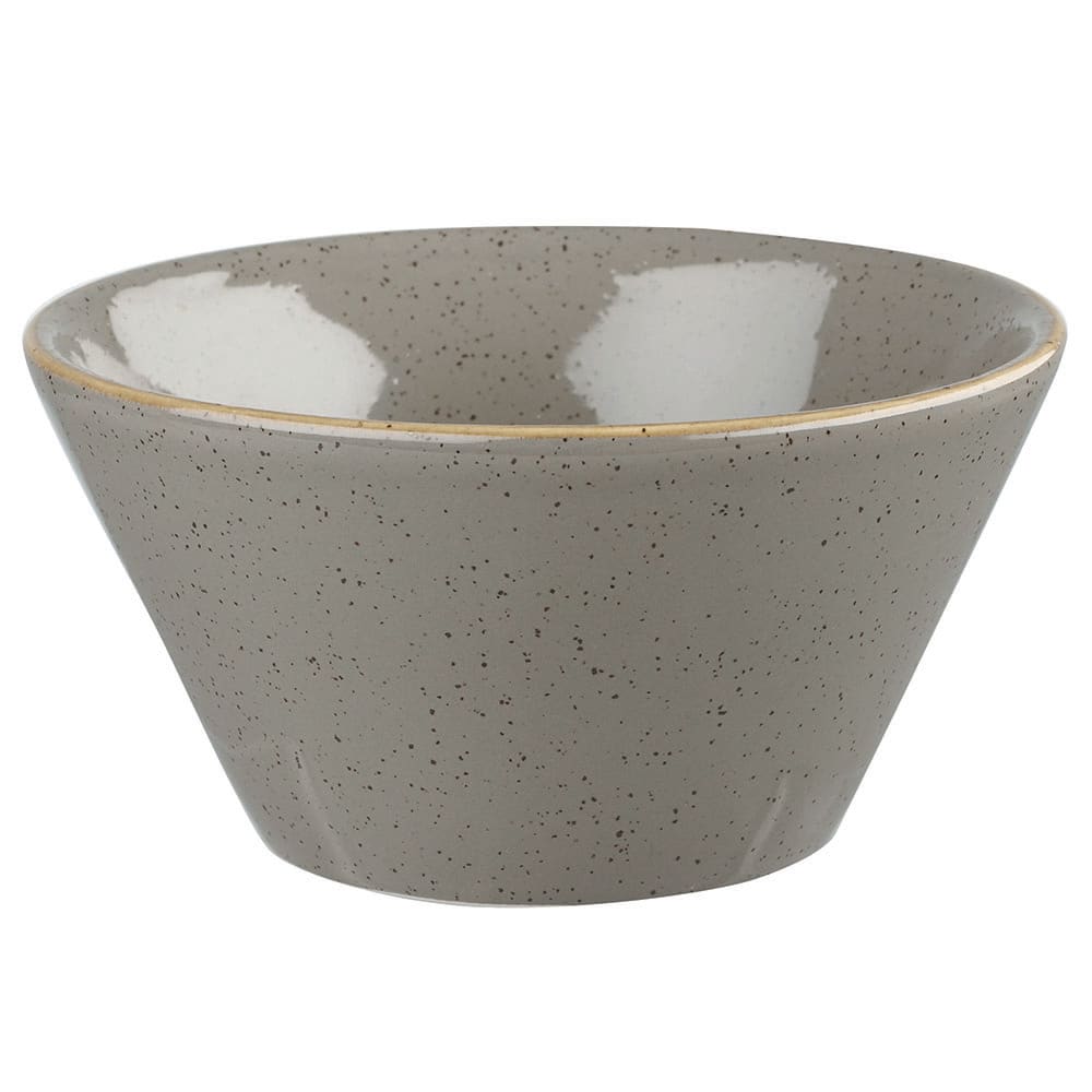 893-SPGSZE121 12 oz Round Stonecast Zest Bowl - Ceramic, Peppercorn Gray