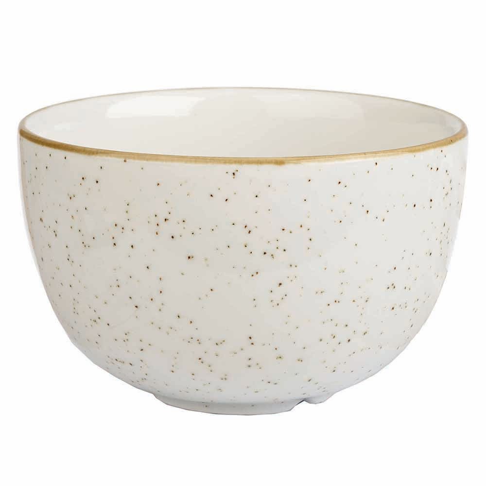 893-SWHSSSGR1 8 oz Stonecast Sugar Bowl - Ceramic, Barley White