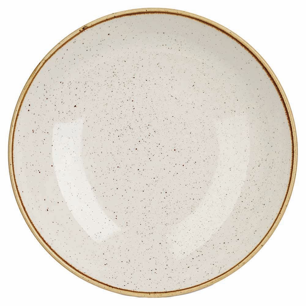 893-SWHSPLC21 84 1/2 oz Round Stonecast Bowl - Ceramic, Barley White