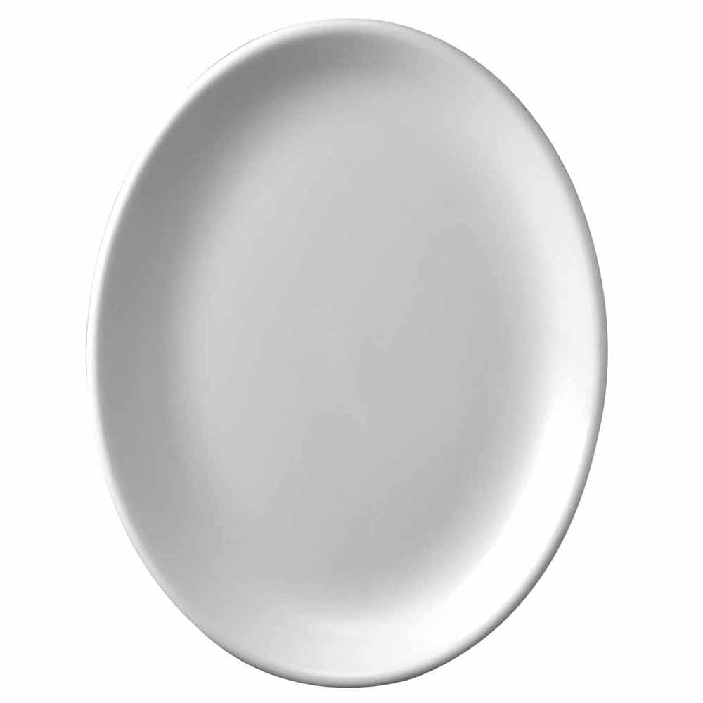 893-WHD141 14 1/4" Oval Churchill Super Vit Platter - Ceramic, White