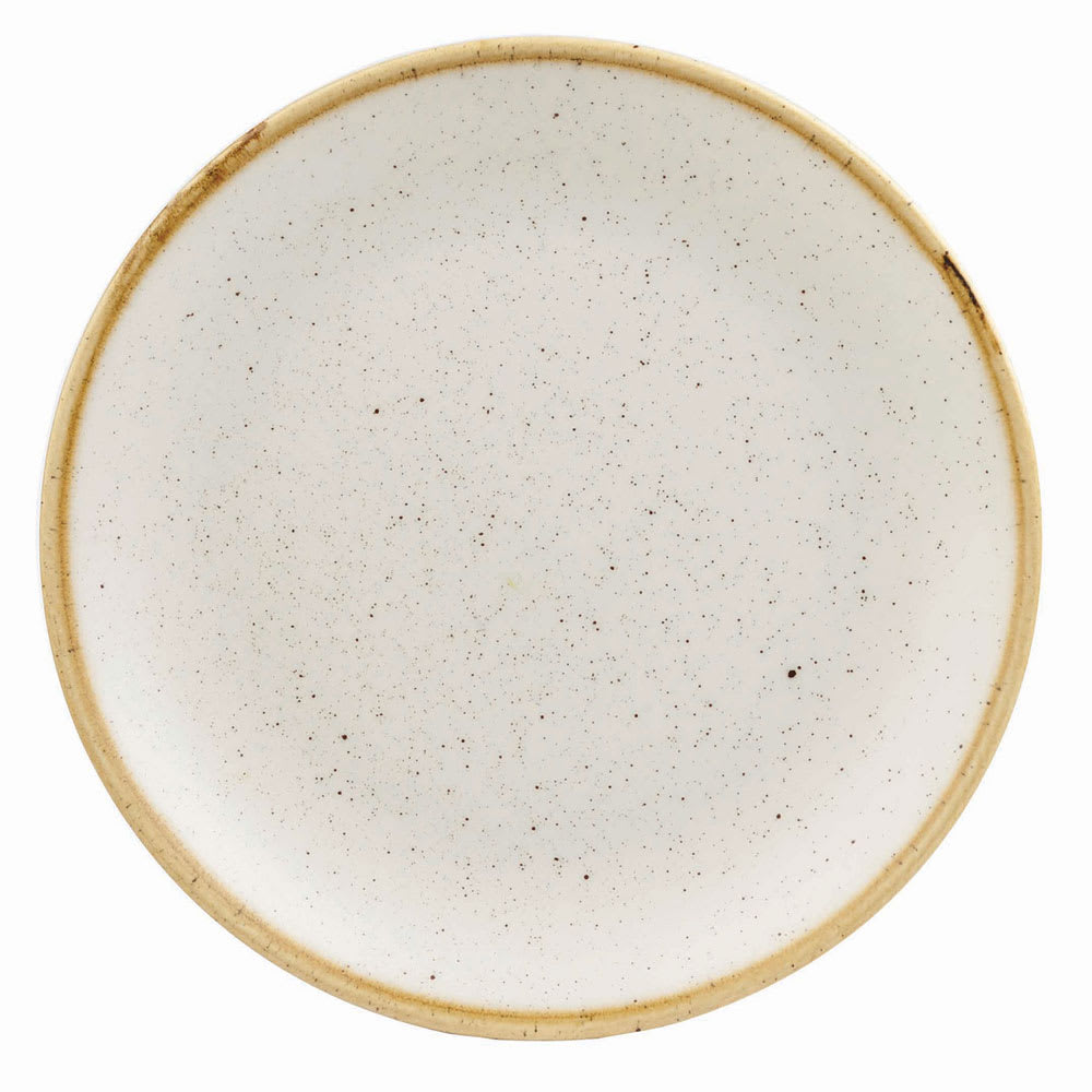 893-SWHSEVP81 8 2/3" Round Stonecast Plate - Ceramic, Barley White