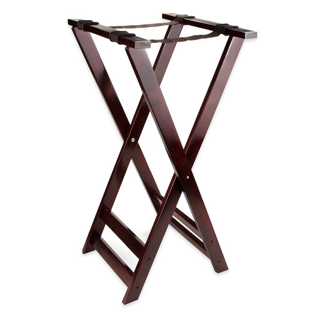 284-TSW105 38" Tray Stand, Hardwood, Mahogany
