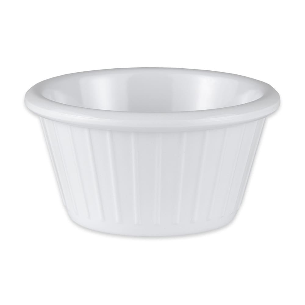 284-F635W 3 oz Melamine Ramekin, White