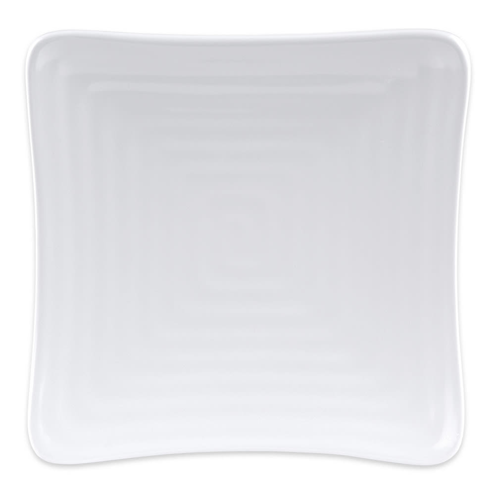 284-ML60W 6" Square Melamine Salad Plate, White