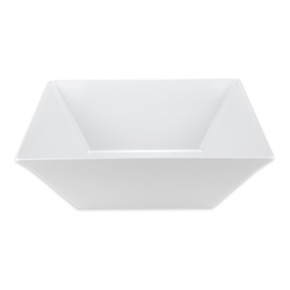 284-ML250W 20 2/5 qt Square Melamine Serving Bowl, White