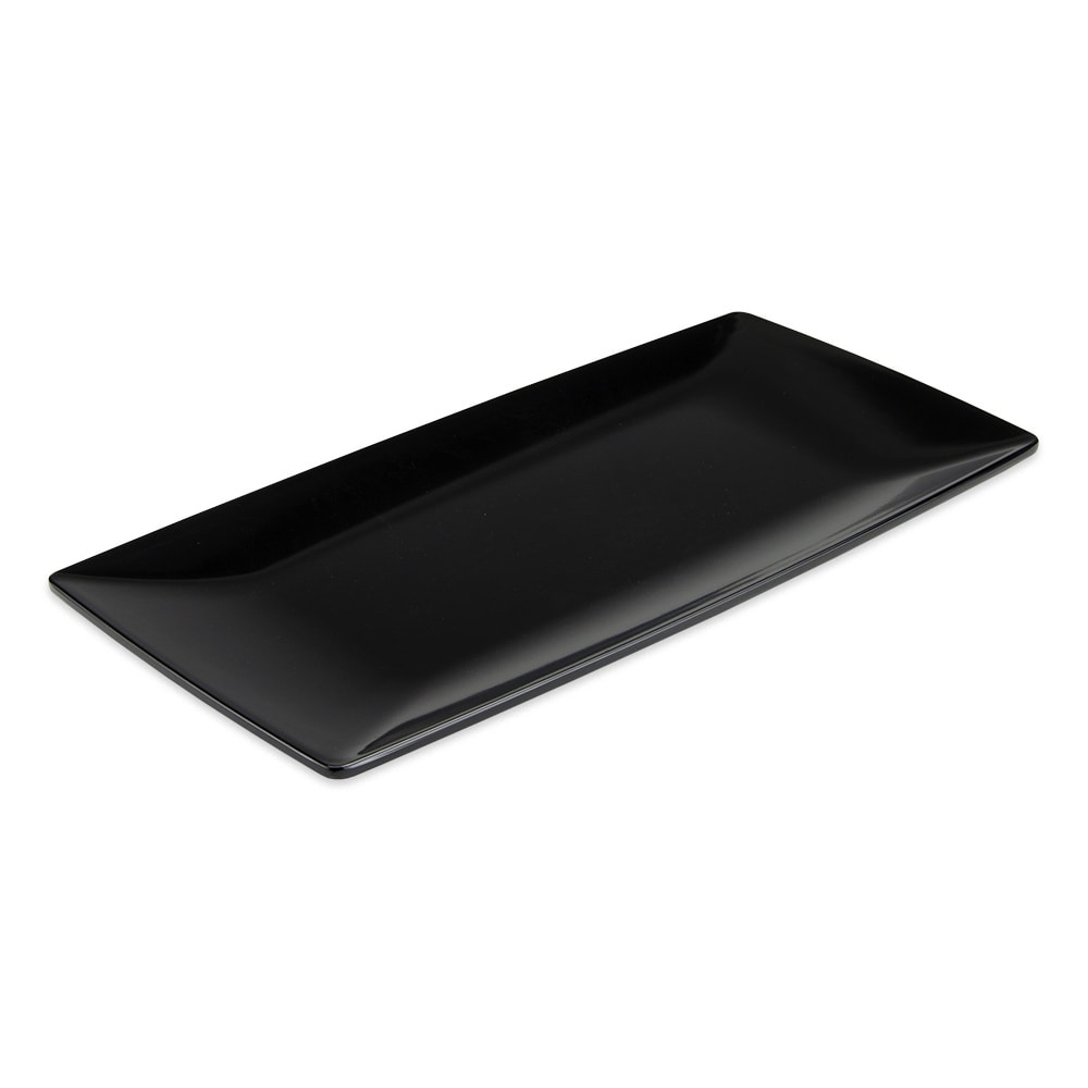 284-ML287BK Rectangular Display Tray, 15" x 7 1/2", Melamine, Black