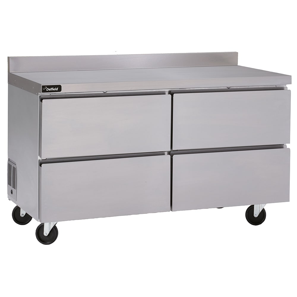 032-GUR48BPD 48" Worktop Refrigerator w/ (2) Sections & (4) Drawers, 115v
