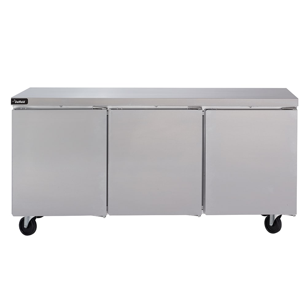 032-GUR72PS 72" W Undercounter Refrigerator w/ (3) Sections & (3) Doors, 115v