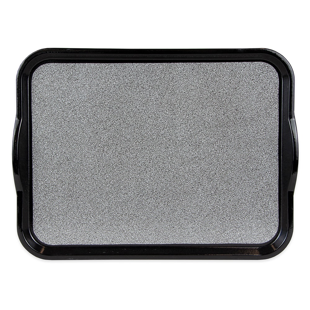 144-1520VCRST382 Rectangular Versa Camtray - Room Service Style, 15x20" Black/Pebbled Black
