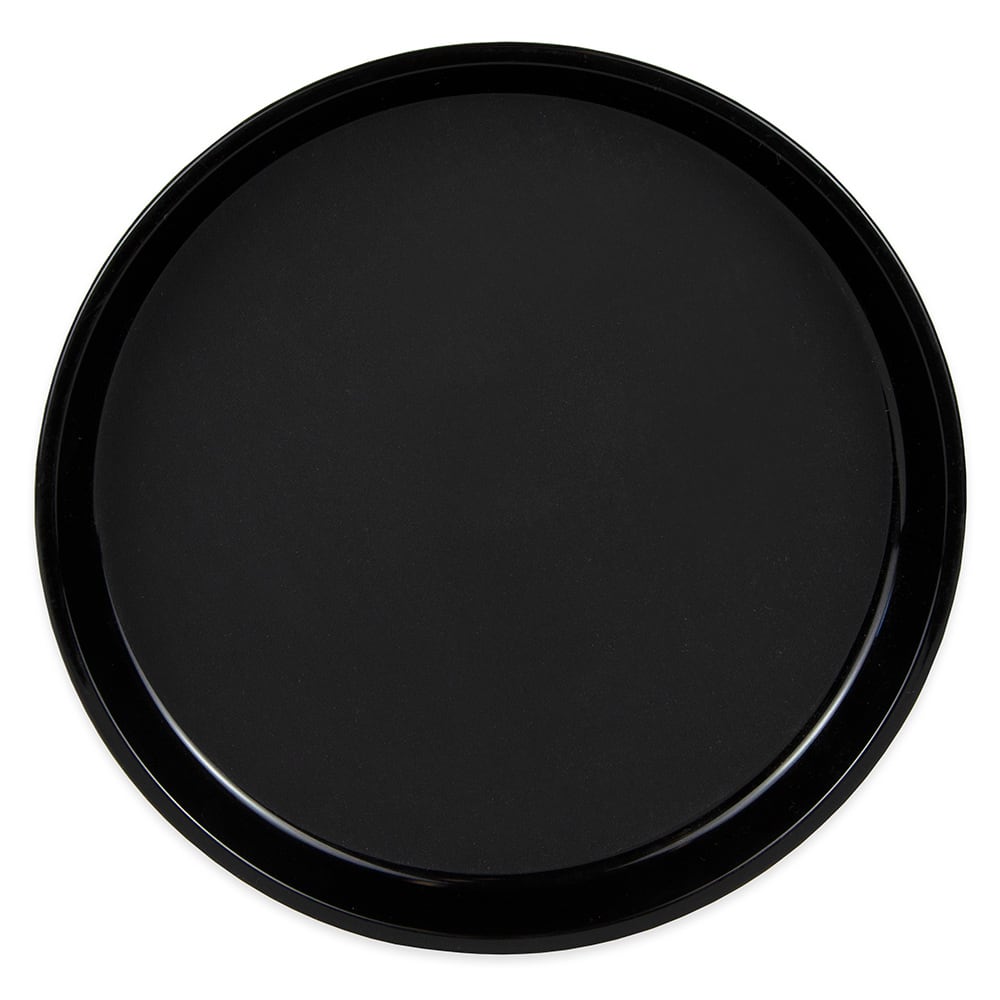 144-PT1100110 11" Round Polytread Tray - Black