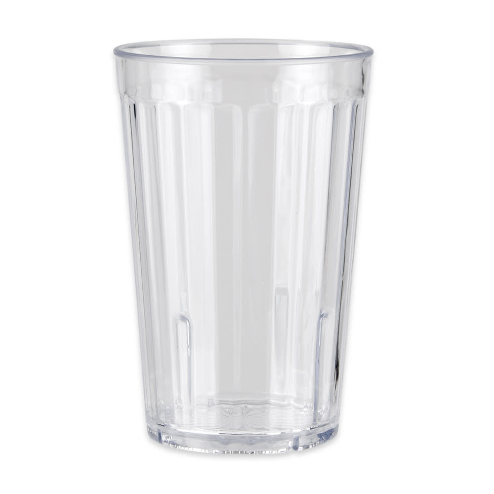 284-88161CL 16 oz Clear Textured Plastic Tumbler
