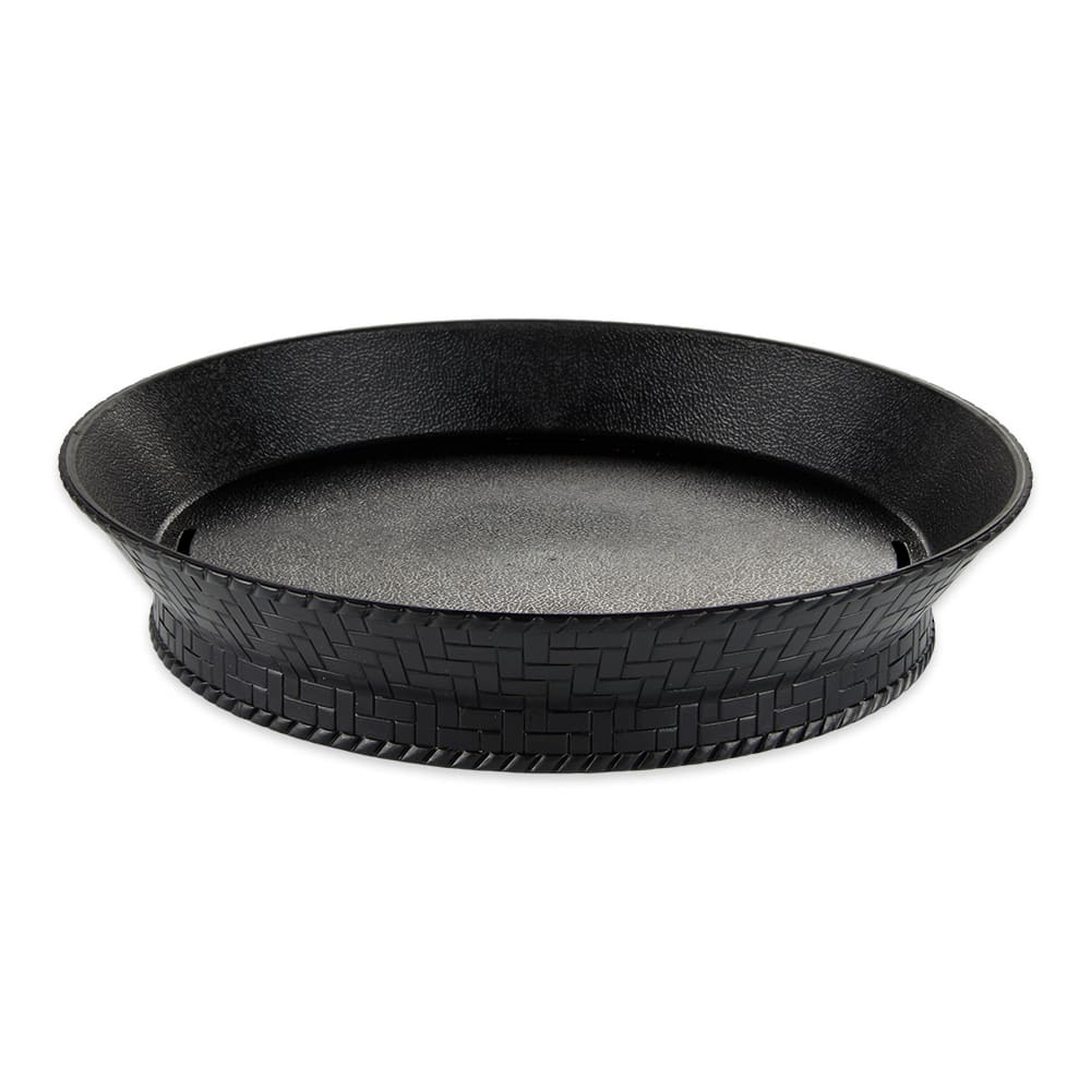 284-RB880BK 10 1/2" Round Fast Food Basket, Polypropylene, Black