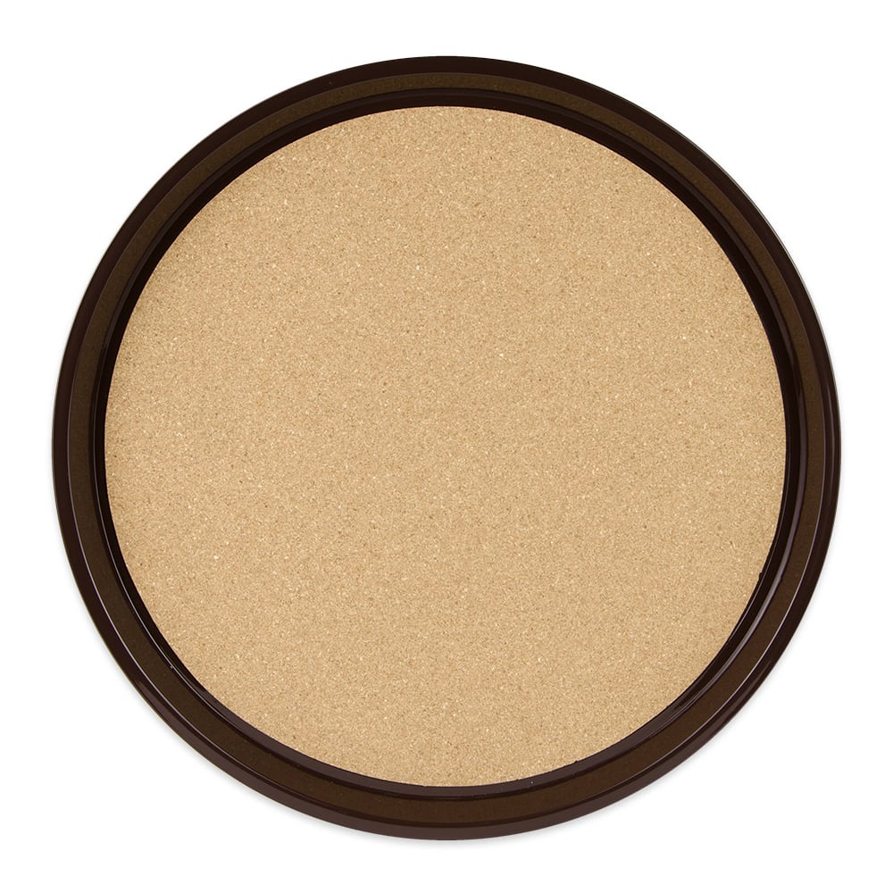 284-RCT16 16" Round Serving Tray, Plastic, Brown