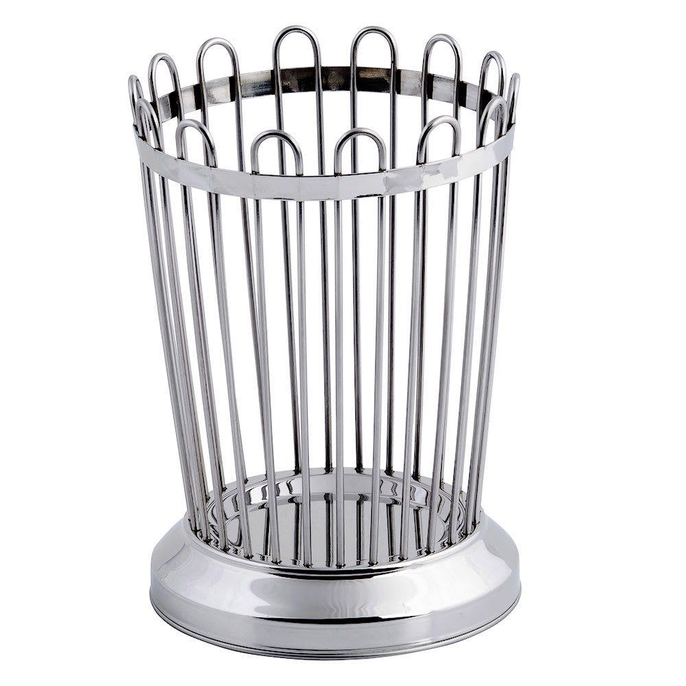 229-258 Bread Stick Holder, 3 1/4" x 5 1/4", 18 8 Stainless Steel