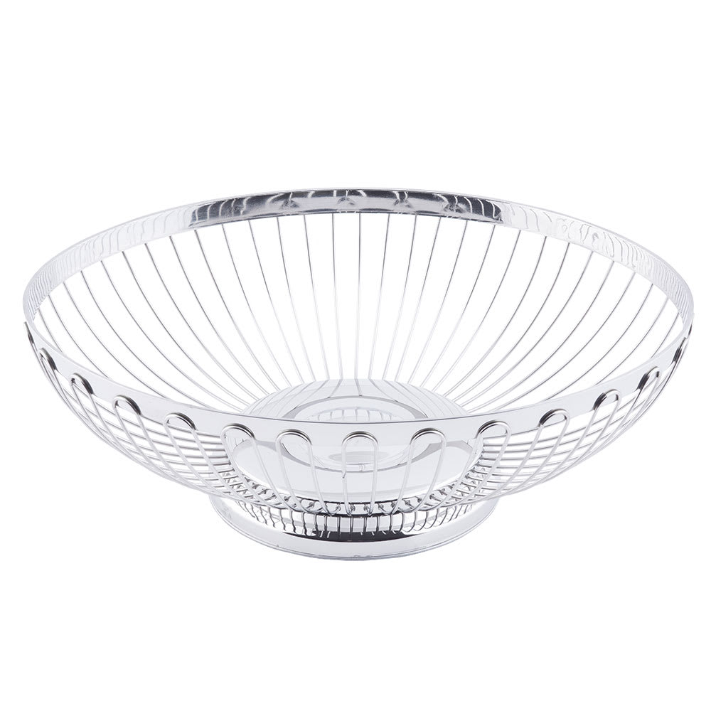 229-6176 Oval Regent Basket, 11 x 8 1/4 x 3 3/4", 18 8 Stainless Steel