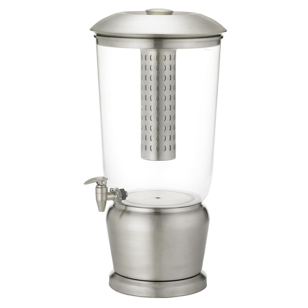 229-85 5 gal Beverage Dispenser w/ Infuser & Ice Tube - Stainless Base