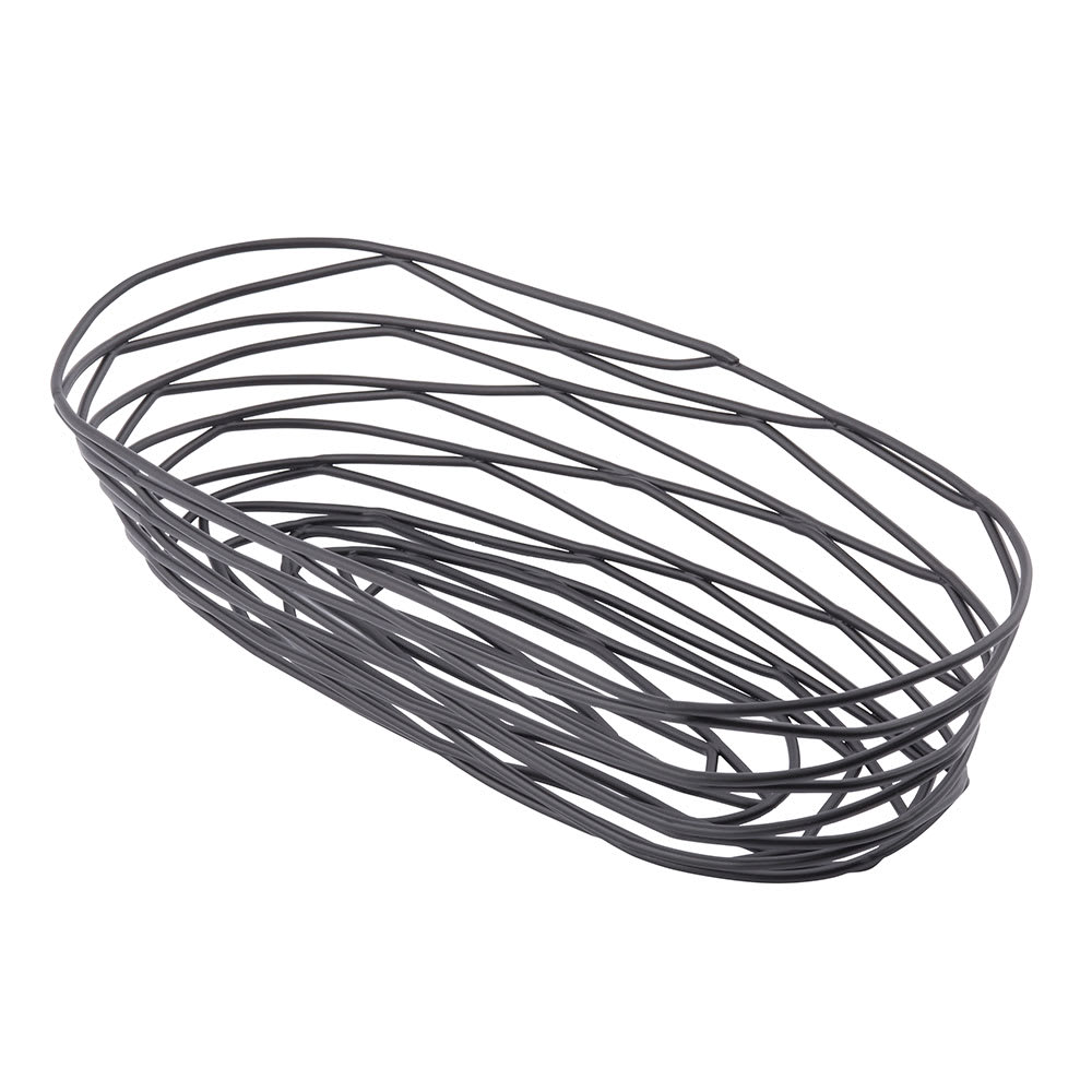 229-BK11709 Artisan Collection Basket, 9" X 4" X 2 in, Oblong, Black