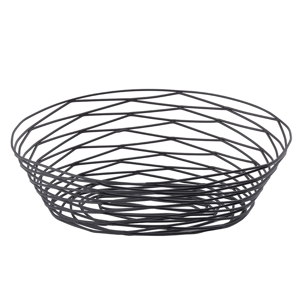 229-BK17410 Artisan Collection Basket, 10" X 7" X 2 1/2 in, Oval, Black