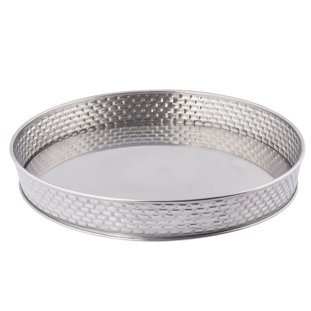 229-GPSS10 10 1/2" Round Brickhouse Collection Serving Platter, Stainless
