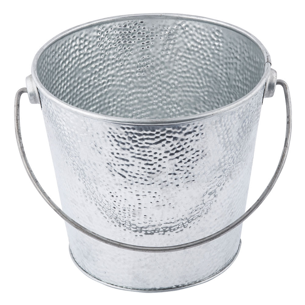 229-GT87 8" Round Serving Pail w/ Handle, Steel