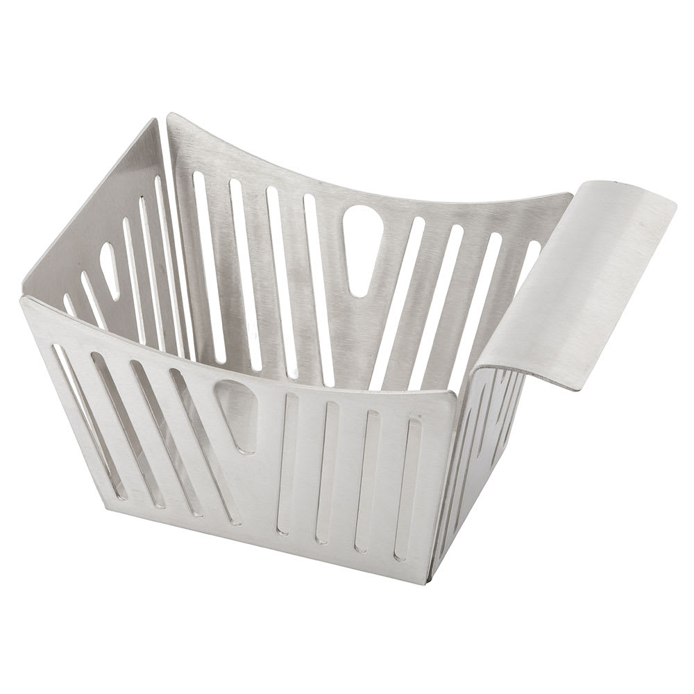 229-SPB Rectangular Serving Basket w/ Stamped Pinstripes, 5 1/2" x 3 1/4" x 3", St...