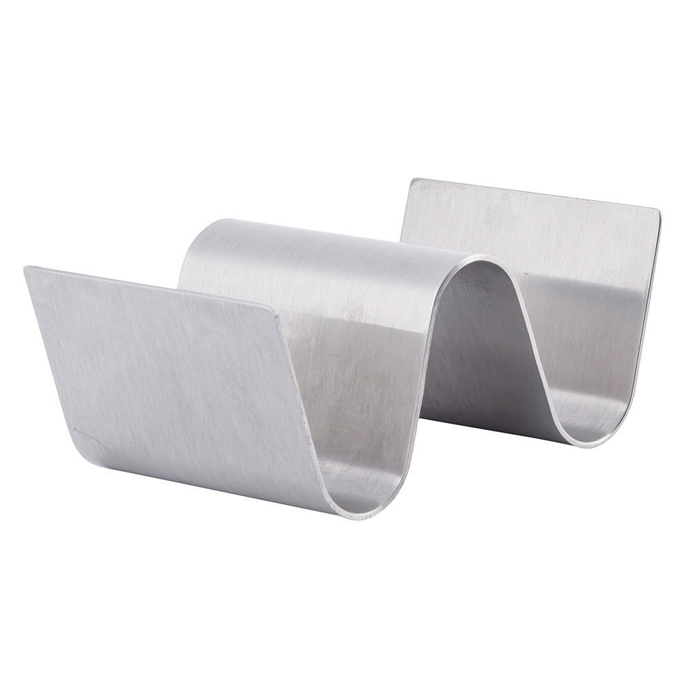 Tablecraft TRS12 Taco Holder - Holds 1 to 2 Tacos, Solid, Stainless