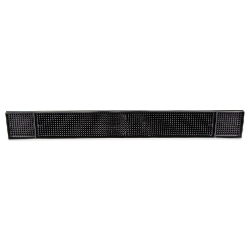370-BM27BK Rectangular Bar Mat - 27" x 3 1/4", Rubber, Black