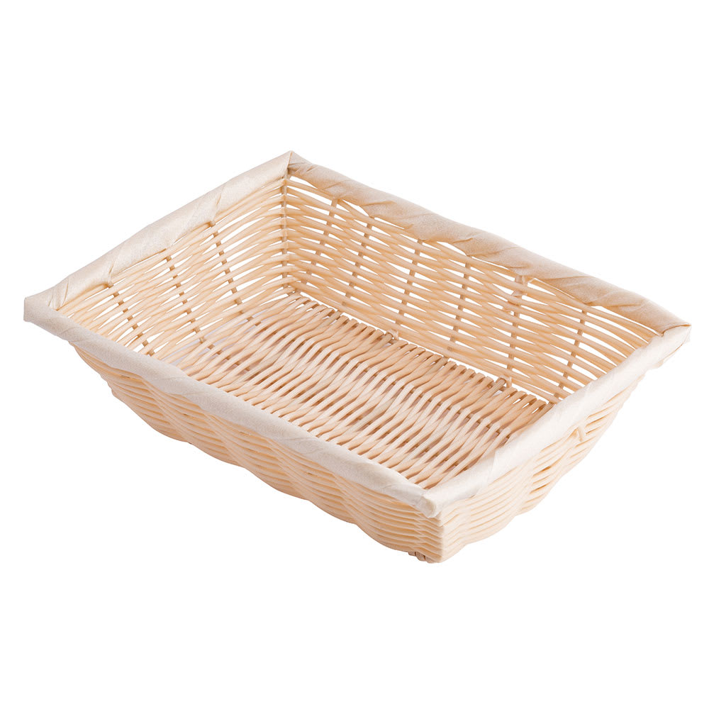 229-1187W Handwoven Basket, 10 x 7 1/4 x 2 3/4", Polypropylene Cord