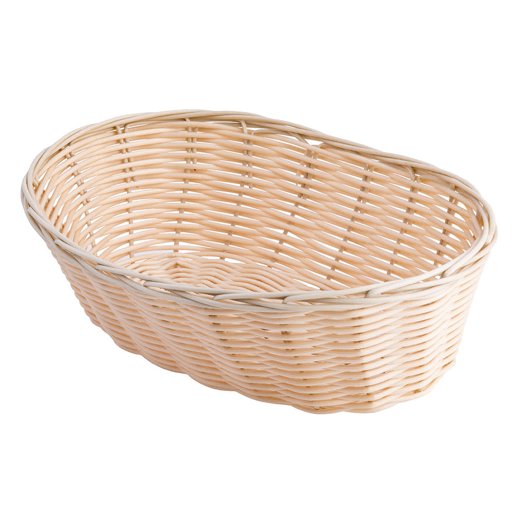 229-1176W Woven Basket, 10", Oval, Natural