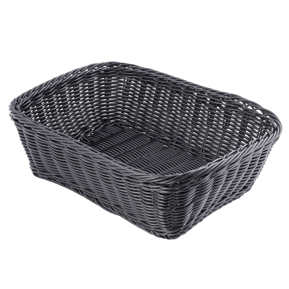 Tablecraft HM1175A Ridal Collection Handwoven Polycord Basket Round, Assorted Pack Includes: 1 Each BL, GN, R, Y, x